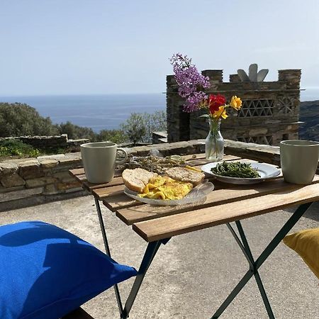Appartamento Andros Vineyard House With Sea View Sineti Esterno foto