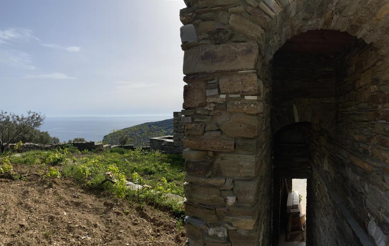 Appartamento Andros Vineyard House With Sea View Sineti Esterno foto